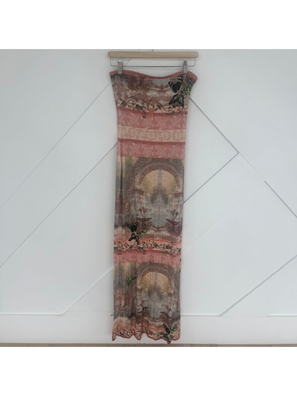 Alice and Olivia Versailles Sea Strapless Maxi Dress RARE Size 4 NWT - Picture 2 of 7
